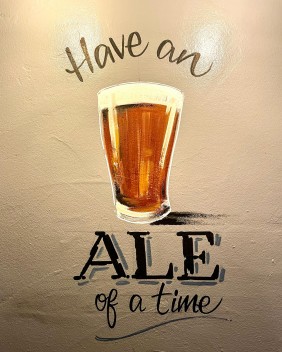 Ale mural wall art - The Griffin Warmley