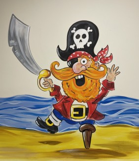 Arrrr a pirate! Mural