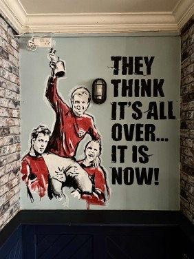 Bobby Moore mural - Sports Bar Taunton