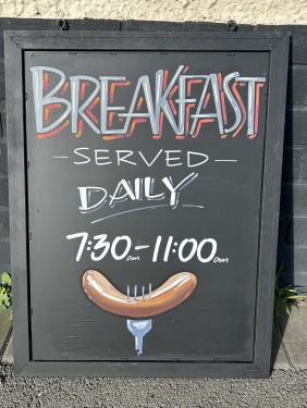 Breakfast board at the Admiral’s Table Bridgwater
