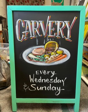 Carvery A-board for The Waggon pub Taunton