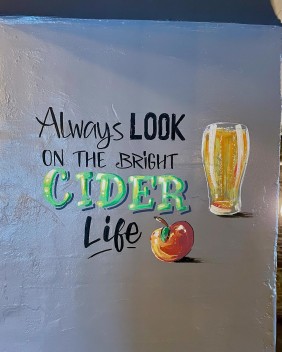 Cider mural - The Griffin Inn - Warmley