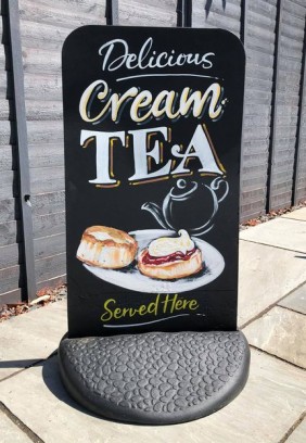 Cream Tea pavement sign - Kitchen Langport