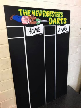 Dart scoreboard chalkboard - \Pub