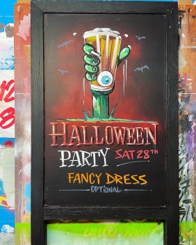 Halloween A-board - New Foresters Bridgwater
