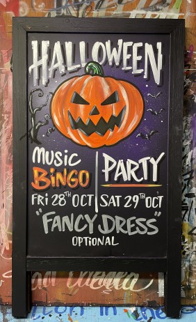 Halloween A-board for The New Foresters Bridgwater