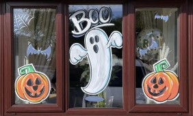 Halloween Window Art Bridgwater