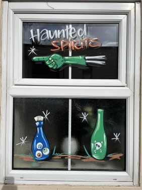 Halloween Window painting - New Foresters Bridgwater