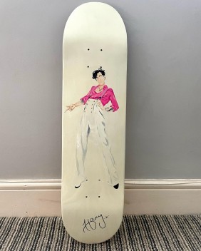 Harry Styles Skateboard art