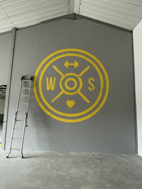 Huge logo painted for Watergate Studios Bridgwater