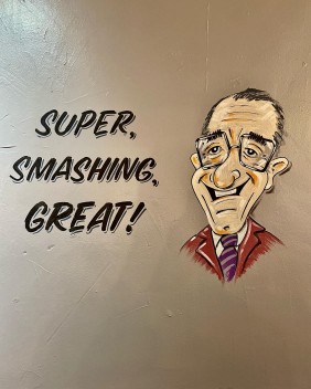 Jim Bowen wall art - The Griffin Inn - Warmley