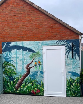 Jungle Garden wall Mural - Bridgwater