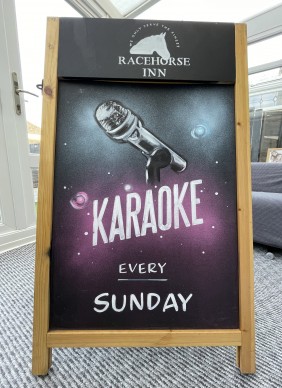 Karaoke night at the Racehorse Inn Taunton