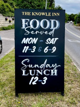 Large A-Board for The Knowle Inn Bridgwater