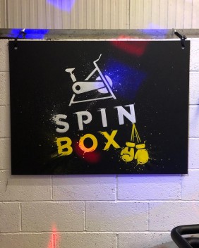Large Board created for SpinBox Wyvern Fitness in Chilton Polden