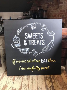 Large Chalkboards Designed and hand painted / Langport Kitchen