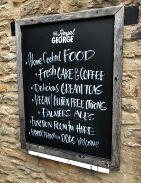 Outdoor Chalkboard Sign for Pub
