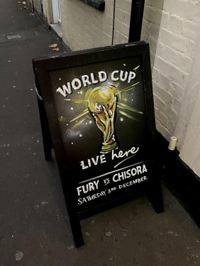 World Cup A-board - New Foresters Bridgwater
